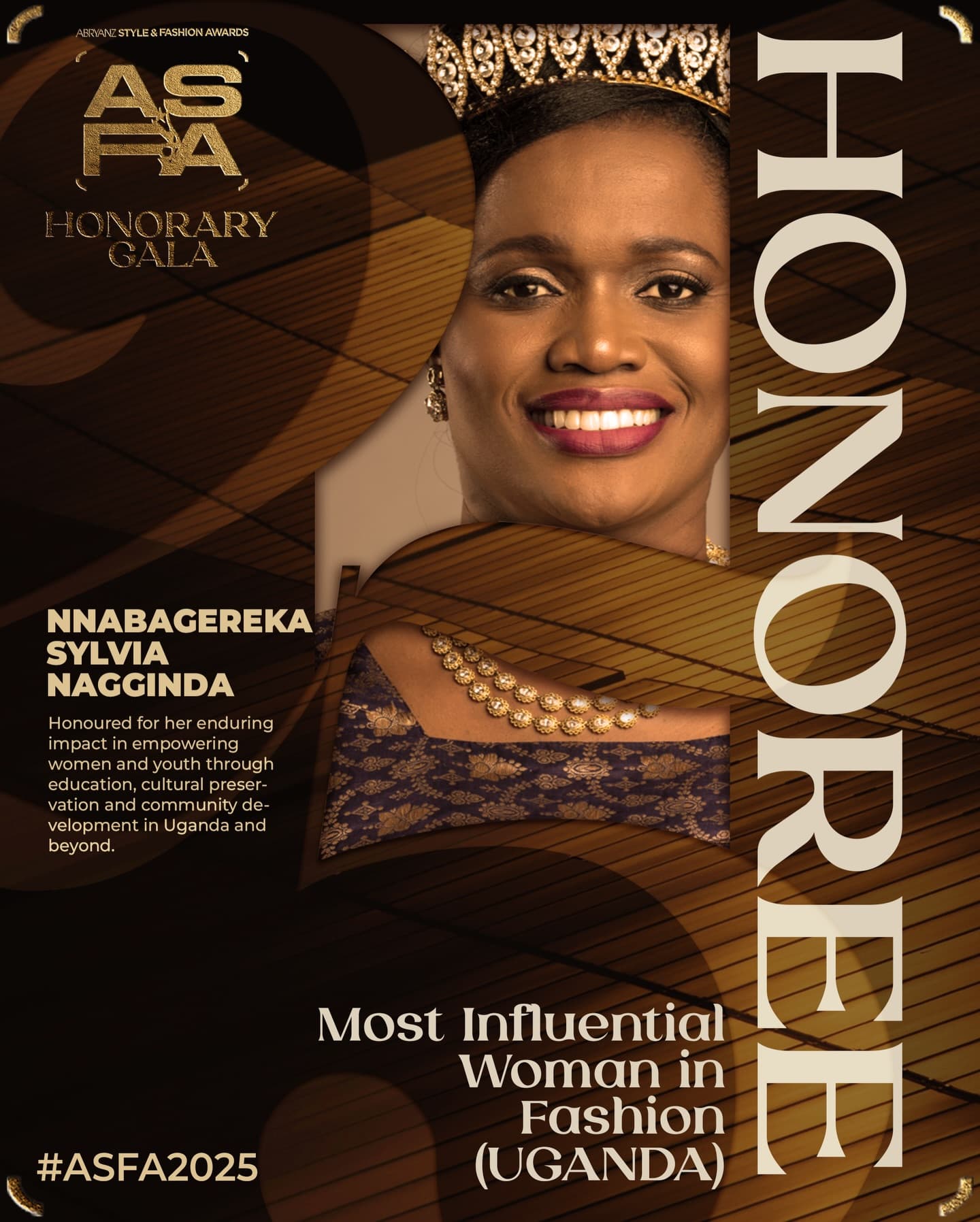 ASFAs Honorary Gala 2025 Dazzles Kampala with Red Carpet Glamour and a Powerful Tribute to African Visionaries